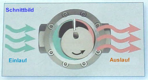 schematische Darstellung von Ein- und Auslauf